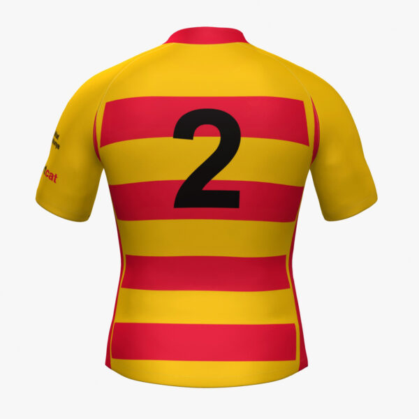 camiseta juego rugby cataluña dorso 2025